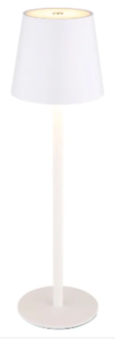 GLOBO Akku LED Tischleuchte VANNIE, H 36 cm, dimmbar, weiß, 58438W